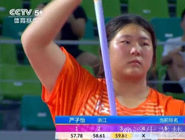 严子怡刷新女子标枪世界青年纪录